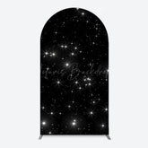 Lofaris Starry Sky Dark Night Happy Birthday Arch Backdrop